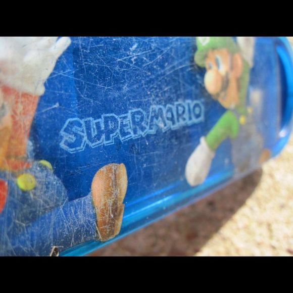 Nintendo 3DS Super Mario Luigi Plastic Game Storage Case Scuffed 3 Games Shift - Picture 3 of 10